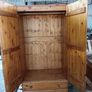Traditional Solid Pine Double Wardrobe Image 3