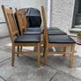 6 x wooden dining chairs Image 2