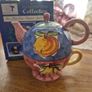 Vintage Multicoloured  Hand Printed.Teapot and Cup Collection Image 4