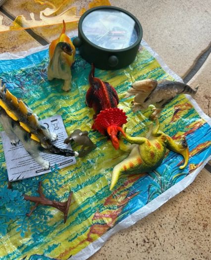 Dinosaur bundle- electronic Dino included and figures