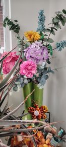 Wellies stand with Flowers