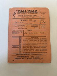 1941-1942 unemployment insurance stamps booklet