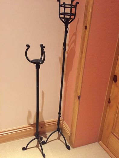 Wrought Iron Candle Holders (pair)
