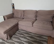 Corner sofa Ektorp Ikea (3 seat sofa with chaise longue)