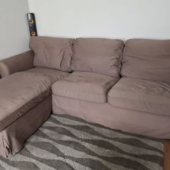 Corner sofa Ektorp Ikea (3 seat sofa with chaise longue)