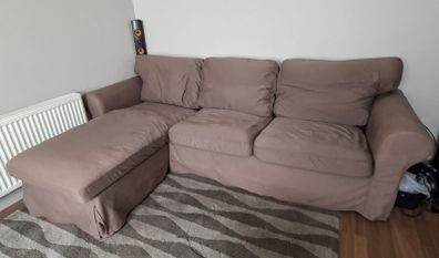 Corner sofa Ektorp Ikea (3 seat sofa with chaise longue)