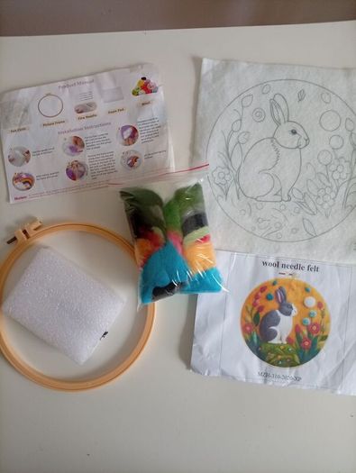 Needle Felting kit "Rabbit"