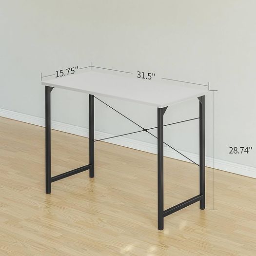 FREE SHIPPING Computer Desk 80x40 cm Home Office Laptop Desk Study Writing Table, Modern Simple Style, White