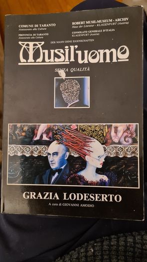Musil'uomo By Senza Qualita. Grazia Lodeserto. Large Paperback With Beautiful Illustrated Art Pictures. See Photos. 32.