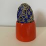 Hand decorated Wooden Ovoid Image 2