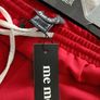 Red trousers (scarlet/maroon red) with white side stripe, size 14, regular leg length, new with tag Image 2
