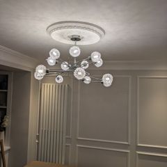 Set of Two Statement Pendant Lights, Large & Small
