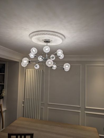 Set of Two Statement Pendant Lights, Large & Small