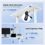 Electric Standing Desk, 160 x 60 cm Height Adjustable Sit Stand Desk with Splice Board and Memory Smart Pannel, Home Office Desk, White Image 5