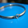 Pretty Silver Plated Bangle (diameter 6cm) Image 2