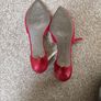 shoes - Anne Klein Red Kitten Heels (closed toe), UK Size 6 (unused) Image 3