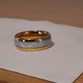 Tungsten carbride ring 14ct gold plated Image 6
