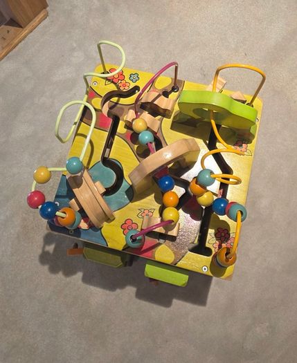 Battat Zany Zoo Wooden Activity Cube