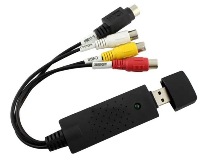 NEW VHS to DVD Converter adapter USB 2.0 to 3 RCA Video TV DVD VHS Capture Phone