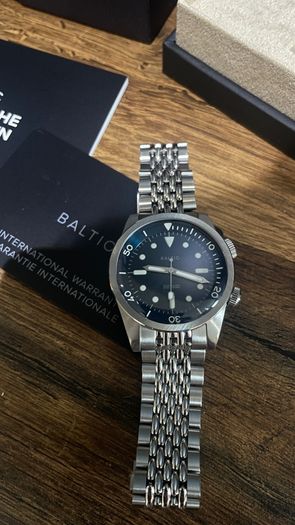Baltic Aquascaphe Dual-Crown Blue Automatic - Full Set
