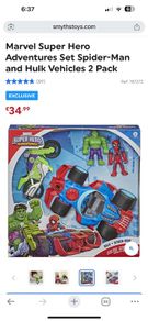 NEW- Spiderman & Hulk Set