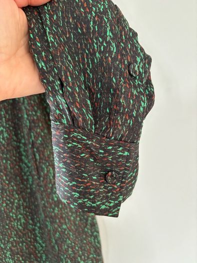 COS  Scarf-Detail Printed Midi Dress
