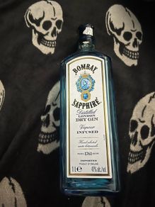 bombay sapphire gin empty bottle 1 L