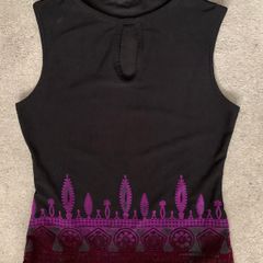 Ladies Black Top: Size 8 - Or Free With Any Purchase