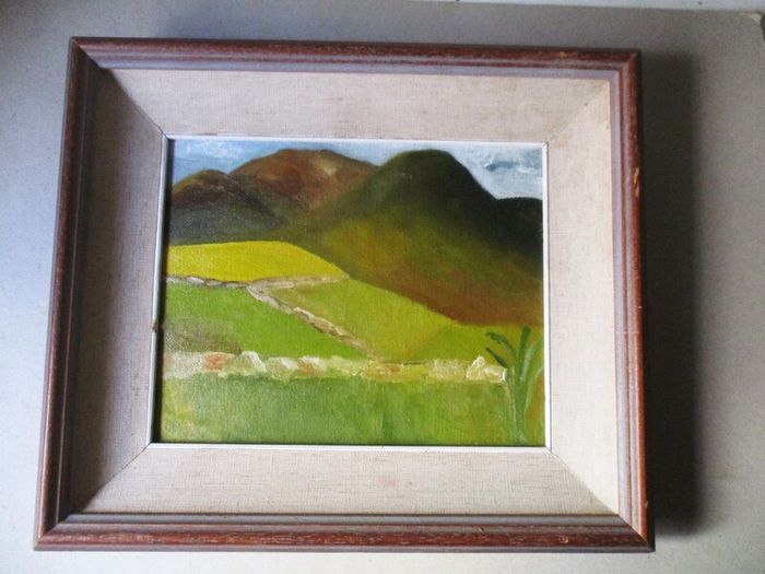 Irish Oil On Board Painting