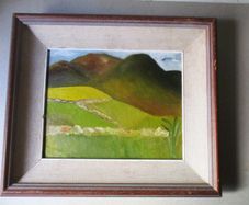 Irish Oil On Board Painting