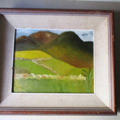 Irish Oil On Board Painting