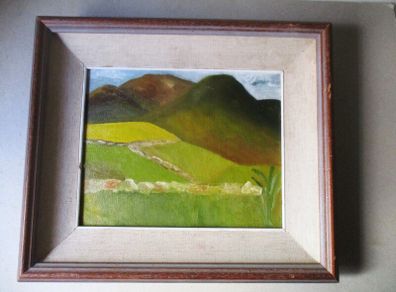 Irish Oil On Board Painting