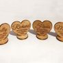 Wedding Table Place Names - Wooden Hearts Qty 5 Image 3