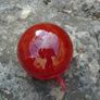 Red glass paperweight, Ornament, Home decor, Glass ornament Image 7