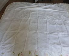 vintage embroidered table cloth