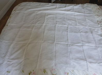 vintage embroidered table cloth