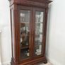 Large Ornate 7ft Wooden Glass Display Cabinet Image 6