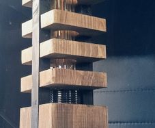 Hand Crafted Tiered Lamp