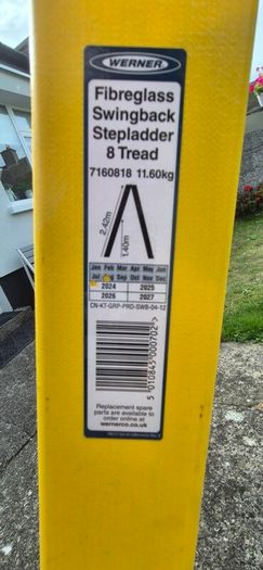 Werner 8 thread Fibreglass Ladder