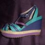 Beautiful Size 6 Clarks Scent Trail Softwear Platform Wedge Sandals Image 2