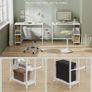 Desk with 2 shelves and steel frame  Size 100 x 76 cm Image 9