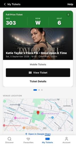 Katie Taylor V Flora Pili tickets