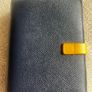 Navy and yellow celine wallet Image 4