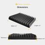 NEW SALE | 12 Pack Set Acoustic Panels, 1" X 12" X 12" Acoustic Foam Panels, Studio Wedge Tiles, Sound Panels wedges Soundproof Sound Insulation Absorbing Image 4