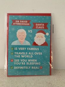 David Attenborough Christmas Card