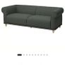Green 3-seater Sofa Ikea Viskafors Image 2