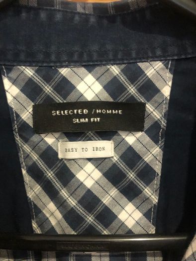 Selected homme check shirt large