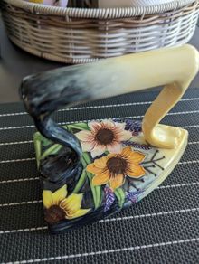 Hand painted Ceramic Iron by Old Tipton Wave