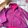 Girls Pink Winter Jacket fleece lined Image 4