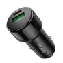 Hoco Z42 Light Road Dual Port PD20W + QC3.0 Digital Display Car Charger Black Image 3